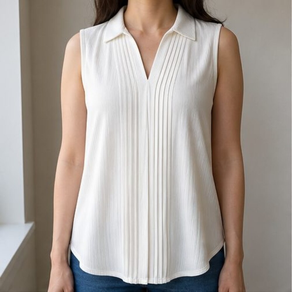Ivory Ruffle Blouse - Picture 2 of 6